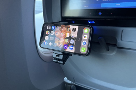 Airplane phone holder